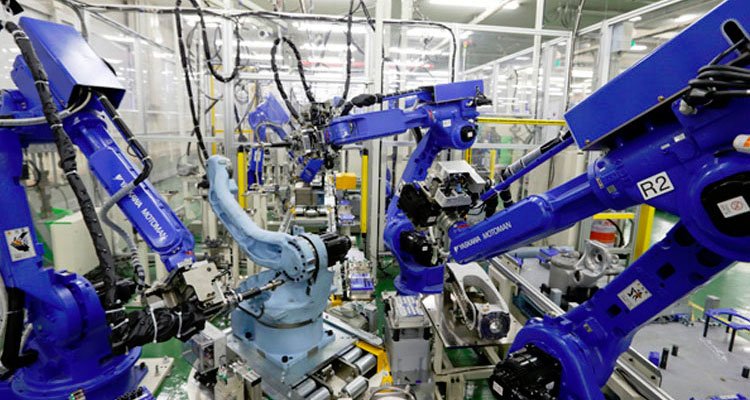 Rekordbestellungen von Industrierobotern in Nordamerika im Jahr 2022.