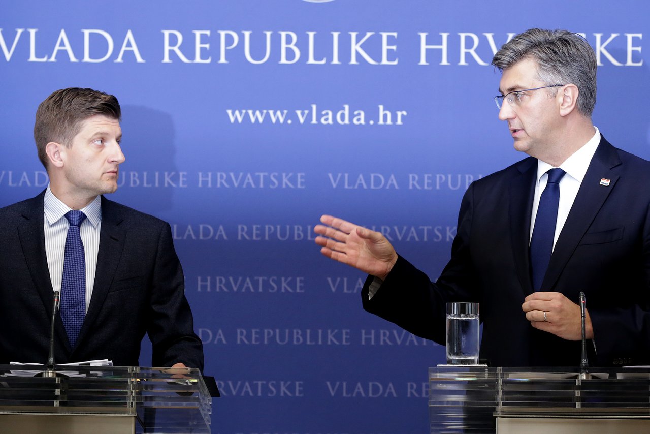 Zdravko Marić i Andrej Plenković