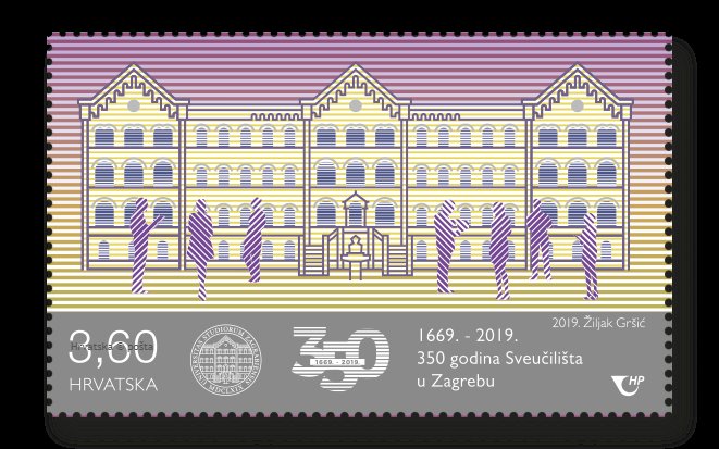 Marka 350 godina Sveučilišta u Zagrebu