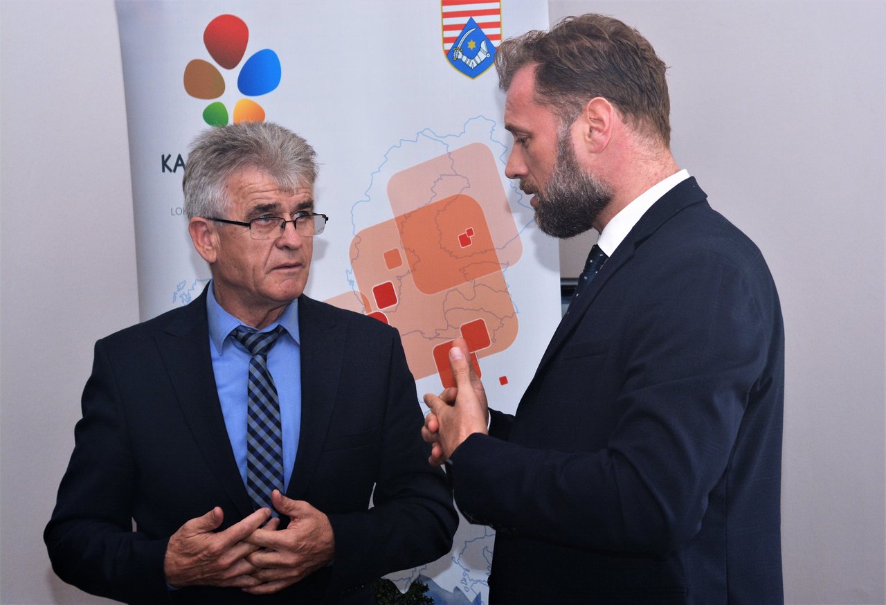 Jure Katić, gradonačelnik Slunja i ministar državne imovine Mario Banožić