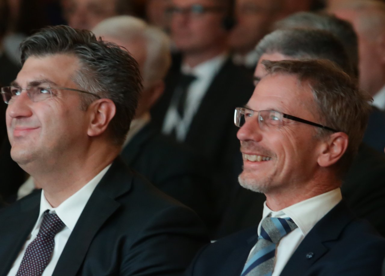 Andrej Plenković i Boris Vujčić