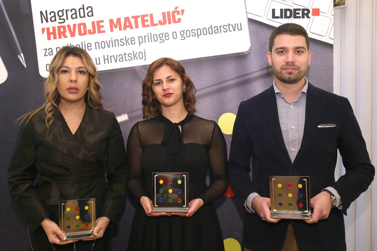 Nagrada Hrvoje Mateljić 2019, Marina Šunjerga, Lucija Špiljak, Kristian Došen