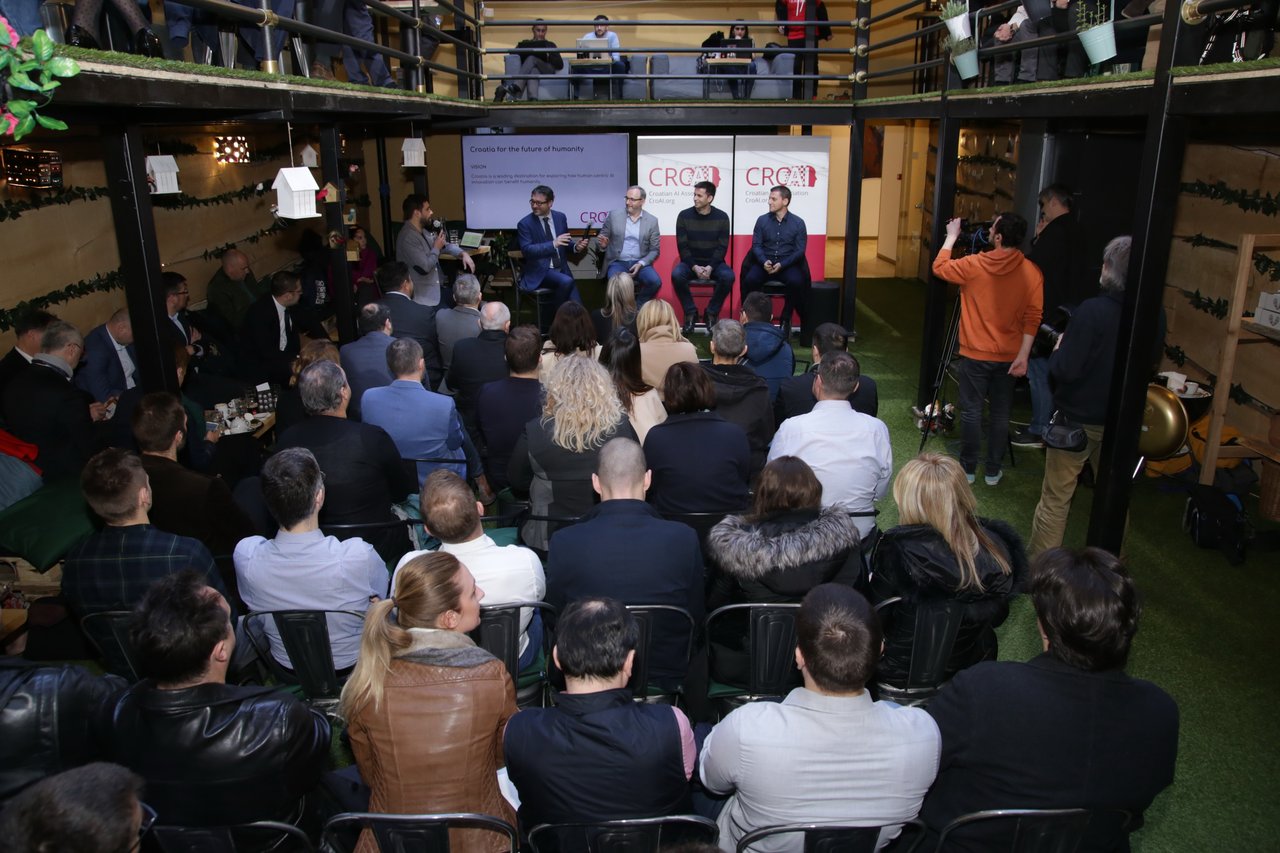 PREDSTAVLJANJE UDRUGE CRO AI, Mario Antonić, Damir Sabol, Mislav Malenica, Izabel Jelenić