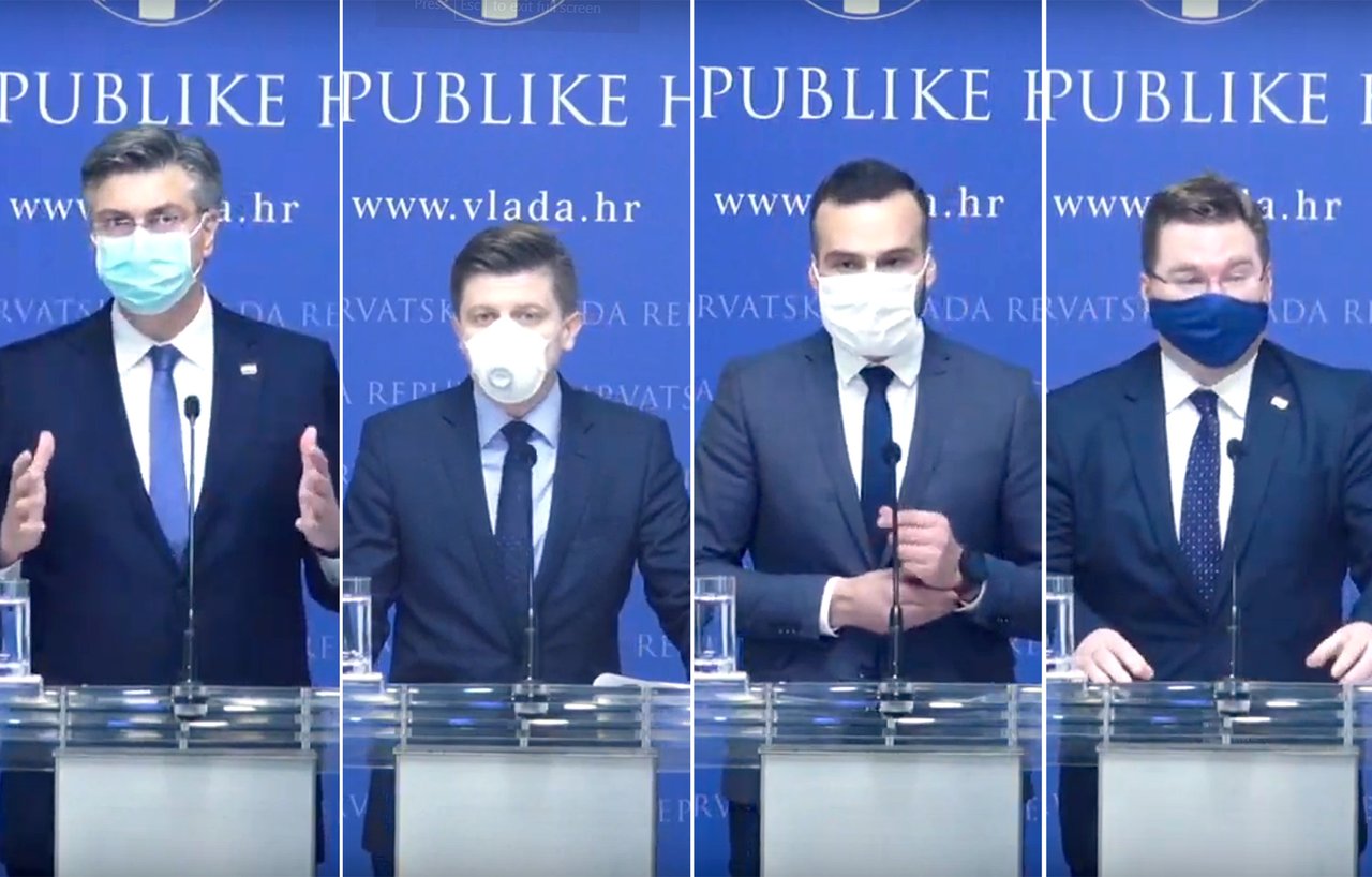 Andrej Plenković, Zdravko Marić, Josip Aladrović i Marko Pavić
