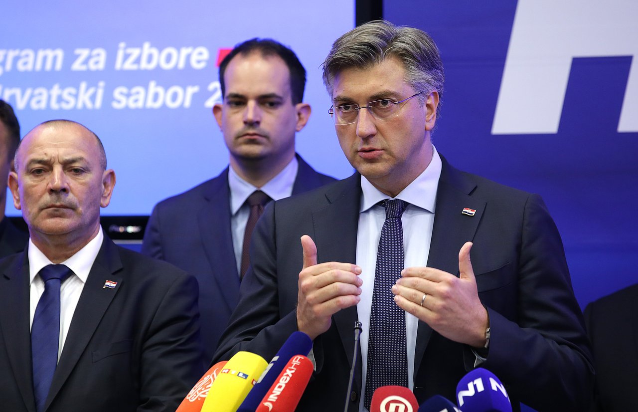 Predsjednik HDZ-a Andrej Plenković predstavlja izborni program "Sigurna Hrvatska"