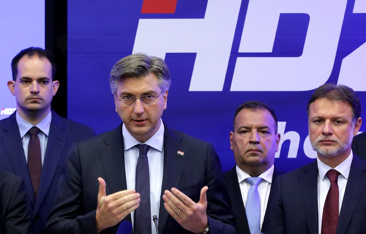 Ivan Malenica, Andrej Plenković, Vili Beroš i Gordan Jandroković