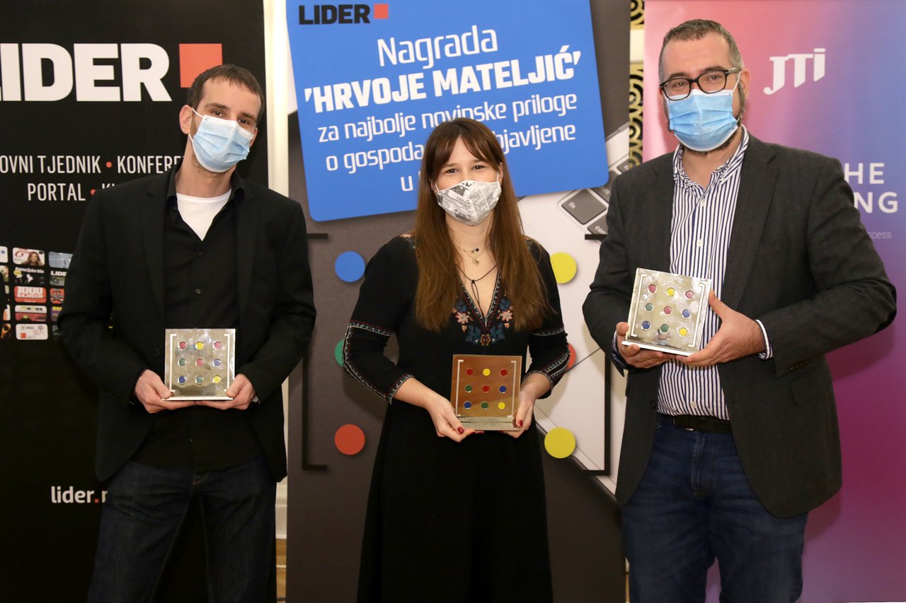 Nagrada Hrvoje Mateljić 2020. Vanja Figenwald, Antonija Grbavac i Domagoj Novokmet