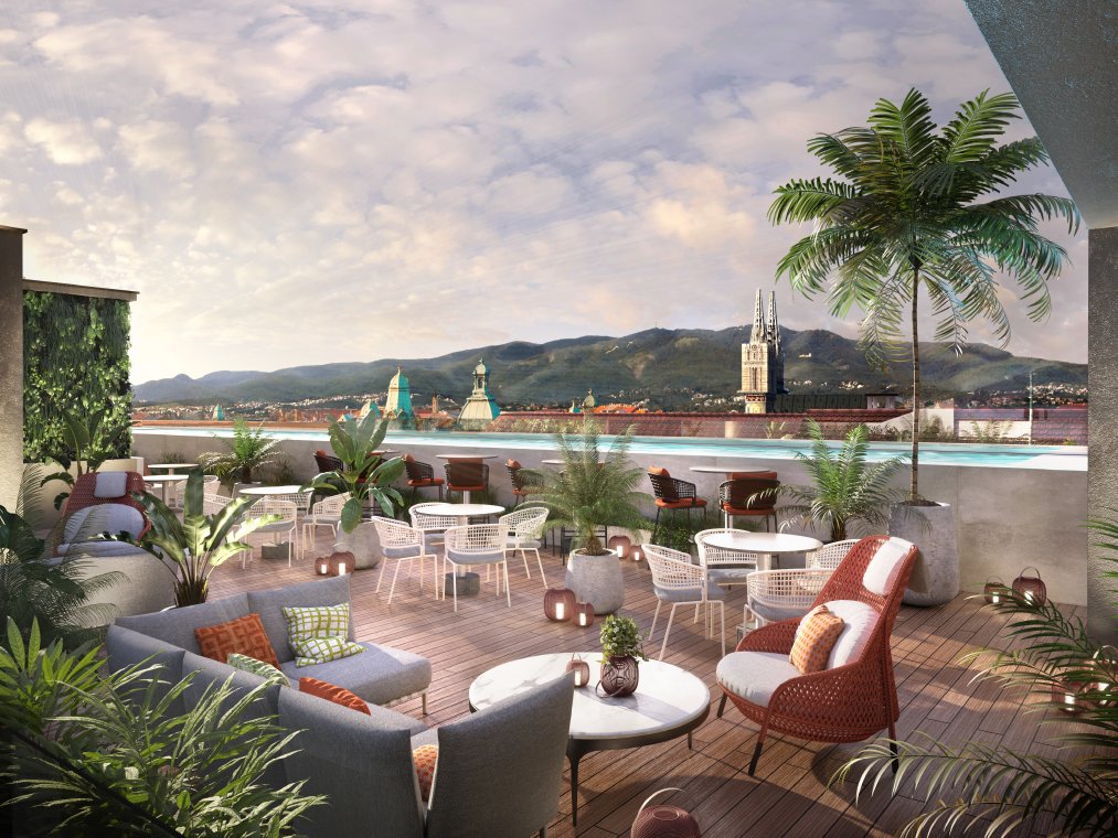 Pogled na metropolu s terase budućeg hotela kojeg uređuje Arena Hospitality Grupa