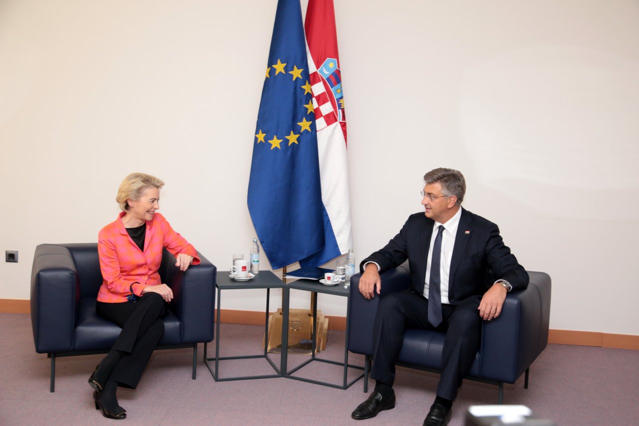 Plenković empfing von der Leyen in Bregana: Dies ist der Tag, an dem Kroatien seine Ziele erreicht hat
