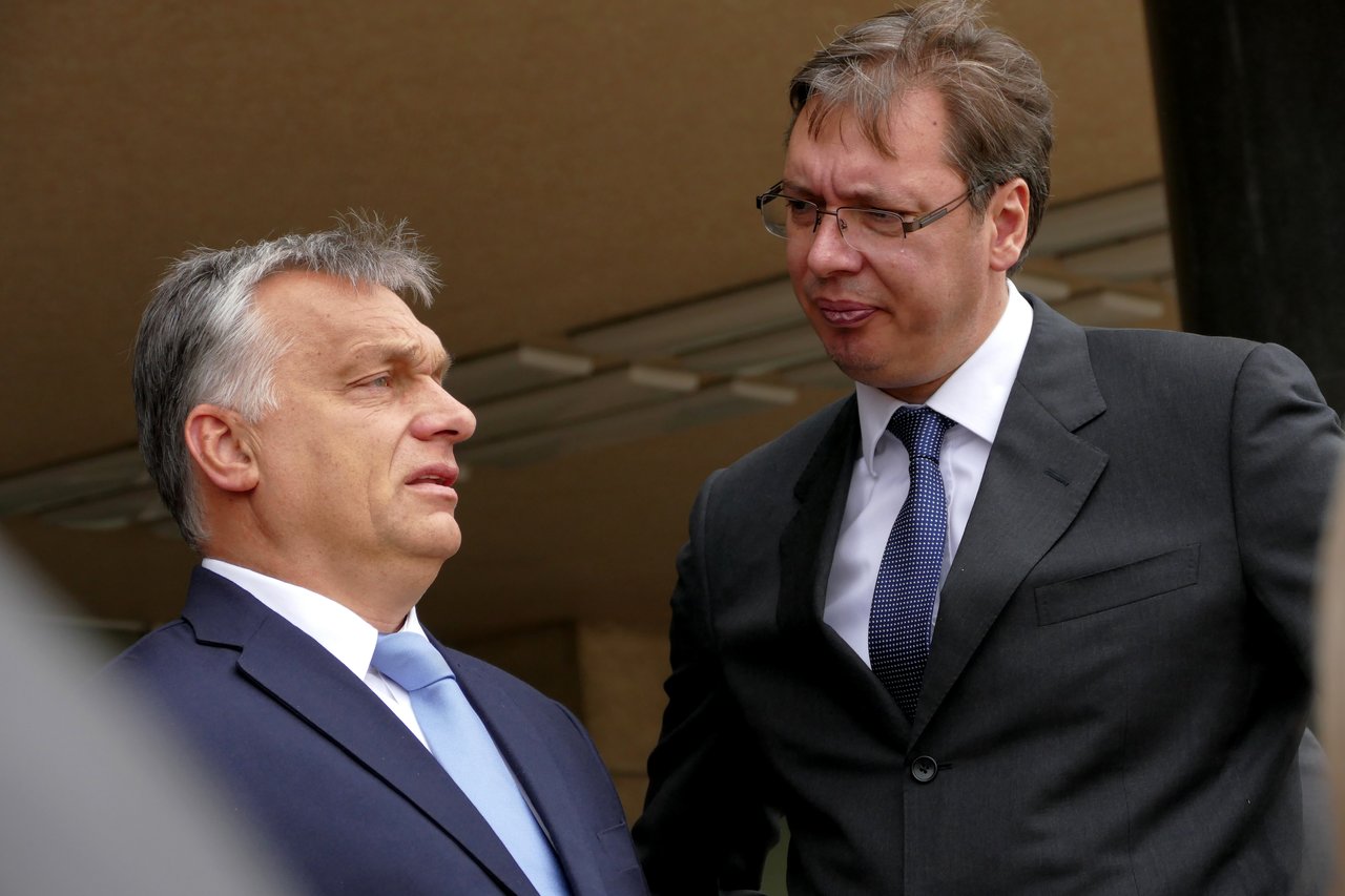 <p>Viktor Orban i Aleksandar Vucic,</p>
