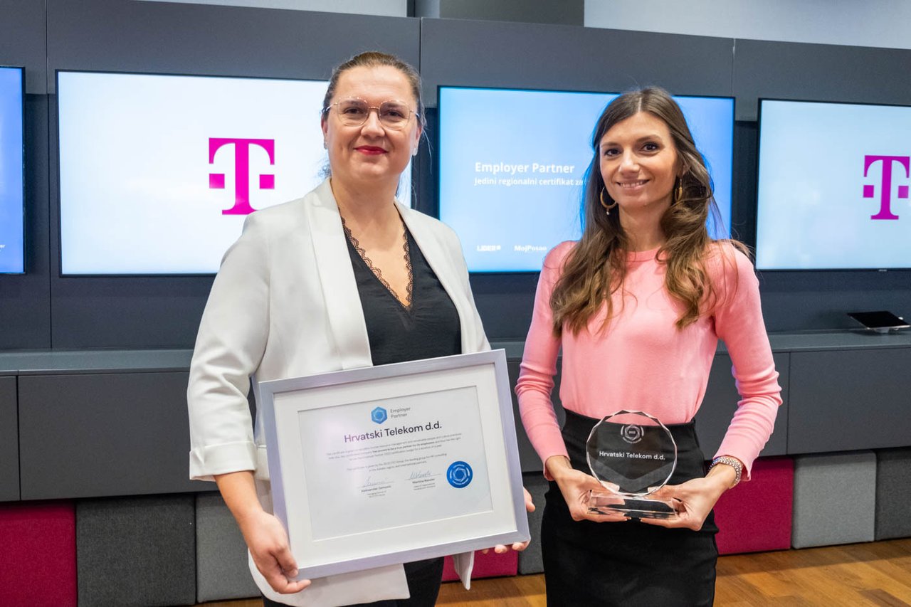 Kroatischer Telekom hat das Arbeitgeberpartner-Zertifikat erneuert und die bisher anspruchsvollsten Kriterien erfüllt