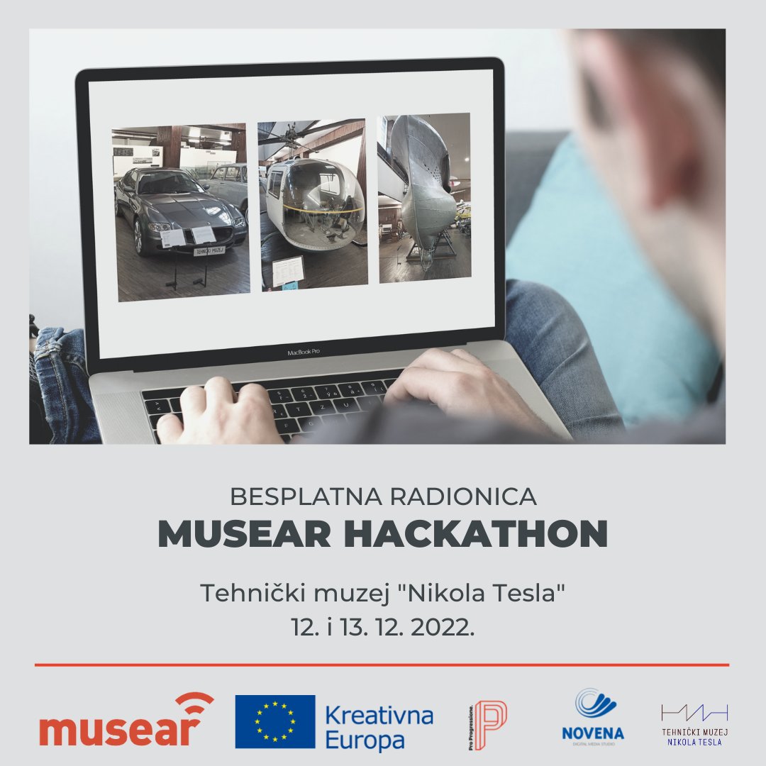 Ankündigung eines kostenlosen Workshops: MUSEAR Hackathon im Technischen Museum Nikola Tesla in Zagreb