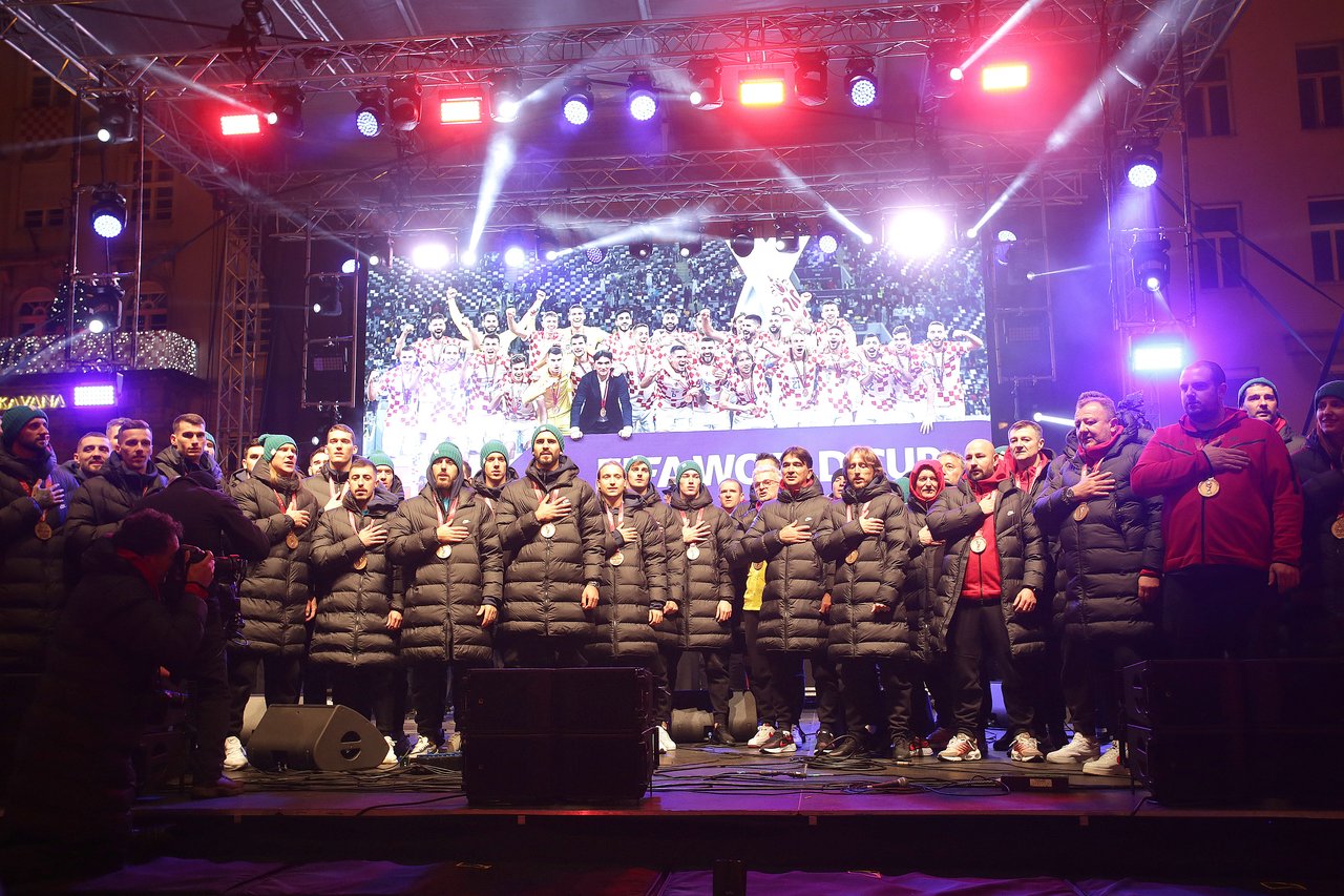 [GALLERY] So war es bei der Begrüßung der kroatischen Nationalmannschaft