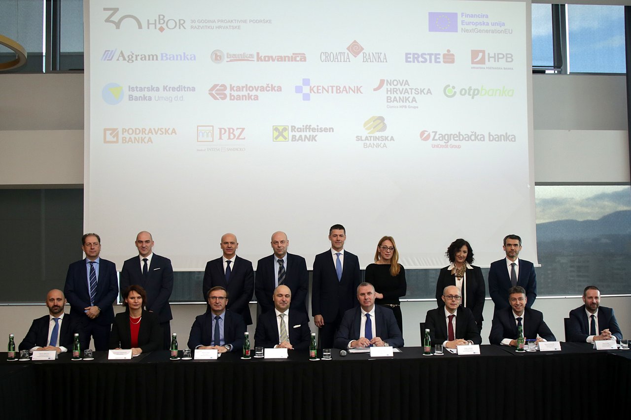 Vereinbarung zwischen HBOR und 15 Banken über Zinszuschüsse für Unternehmer