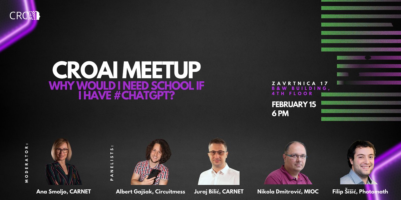 CroAI Meetup: Brauche ich Schule, wenn ich ChatGPT habe?