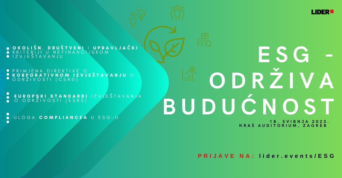 Konferenz ‚ESG – Nachhaltige Zukunft‘ – Bietet wichtige Antworten für führende Unternehmen auf dem Weg zu nachhaltiger Entwicklung