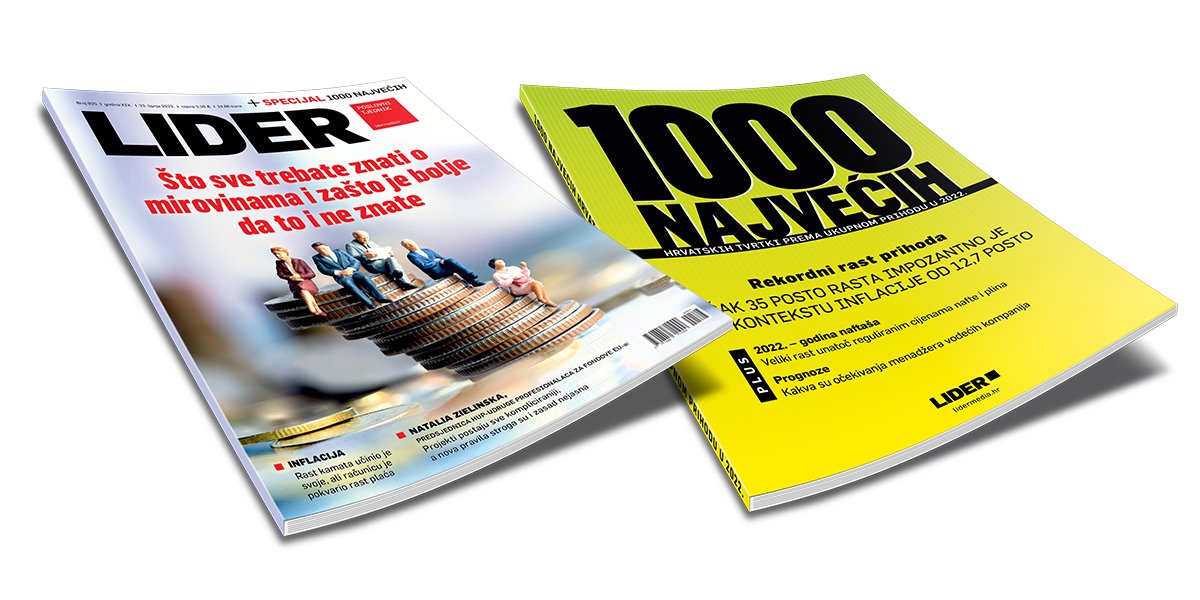 <p>Lider 925 i 1000 najvećih</p>