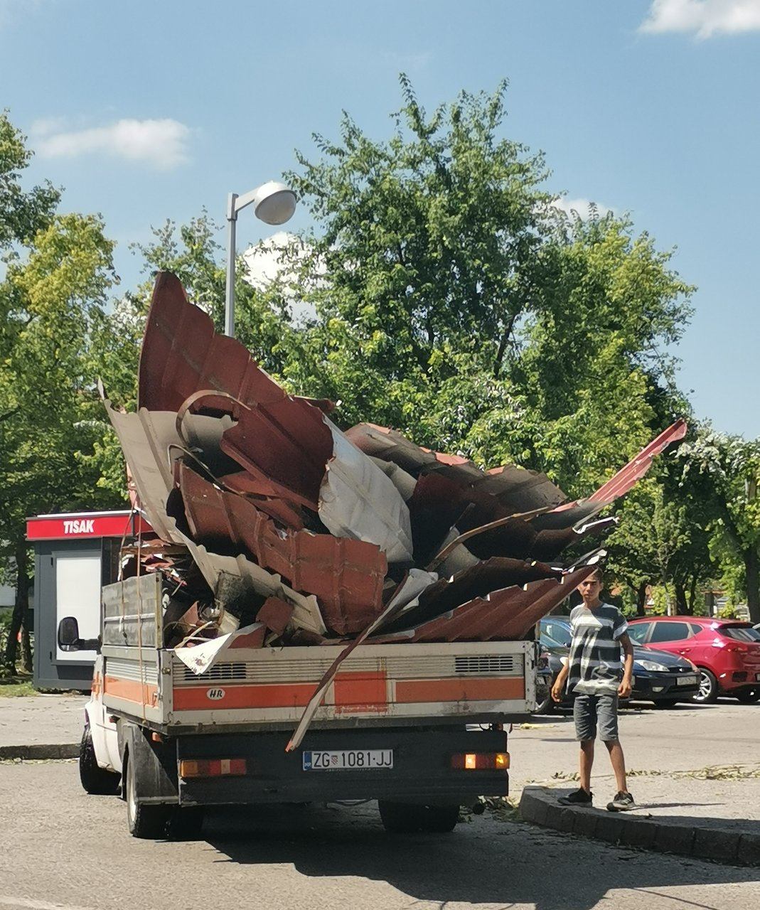 Folgen des Sturms in Zagreb