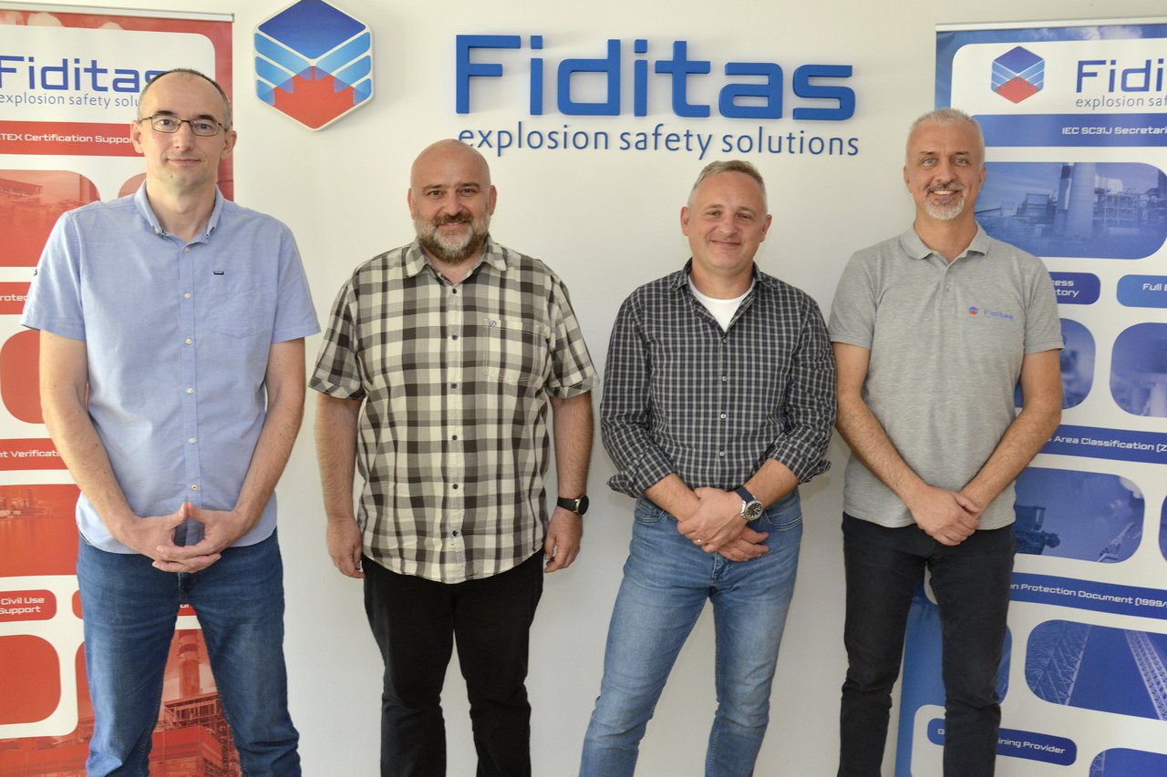 <p>Berislav Prpić, Josip Deškin, Mario Mačković i Marino Kelava</p>