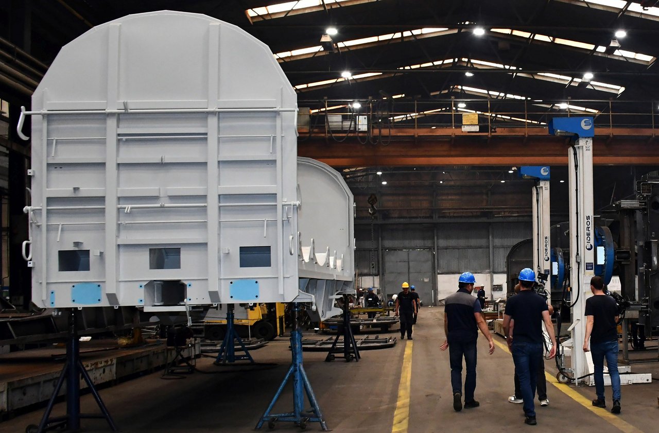 <p>Proizvodnja teretnih vagona u tvornici Đuro Đaković Specijalna vozila</p>