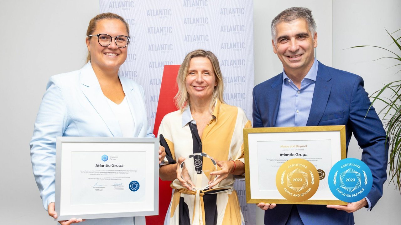 Atlantic Grupa erweitert die Grenzen der Exzellenz: Erhielt Above and Beyond-Zertifizierung in zwei neuen Kategorien
