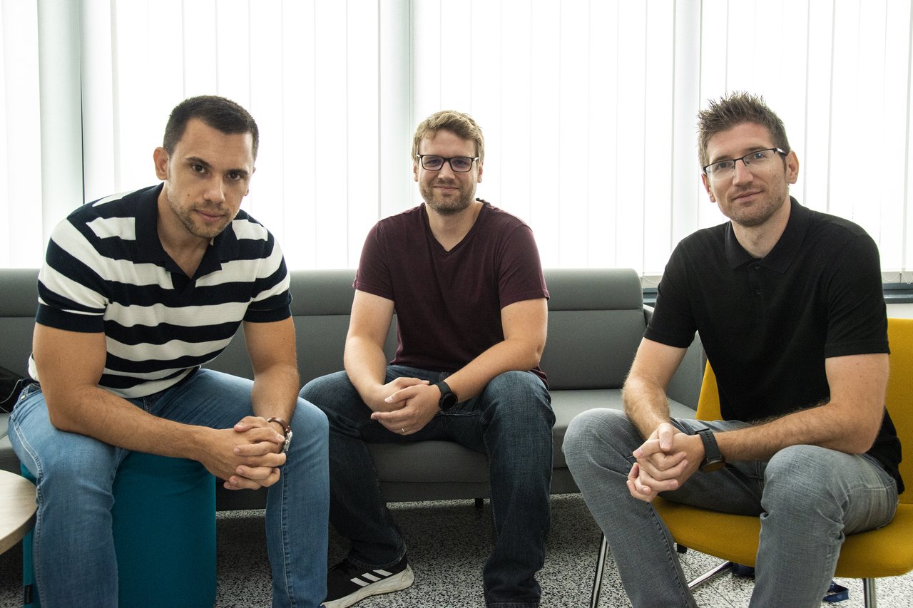 <p>Boris Barbir, Tomislav Podhraški iVladimir Koščica</p>