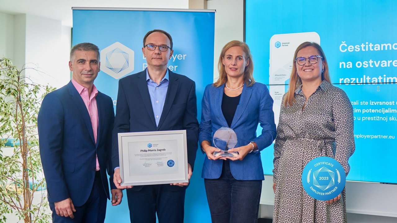 Philip Morris Zagreb bestätigt HR-Exzellenz mit einem weiteren Arbeitgeber-Partner-Zertifikat