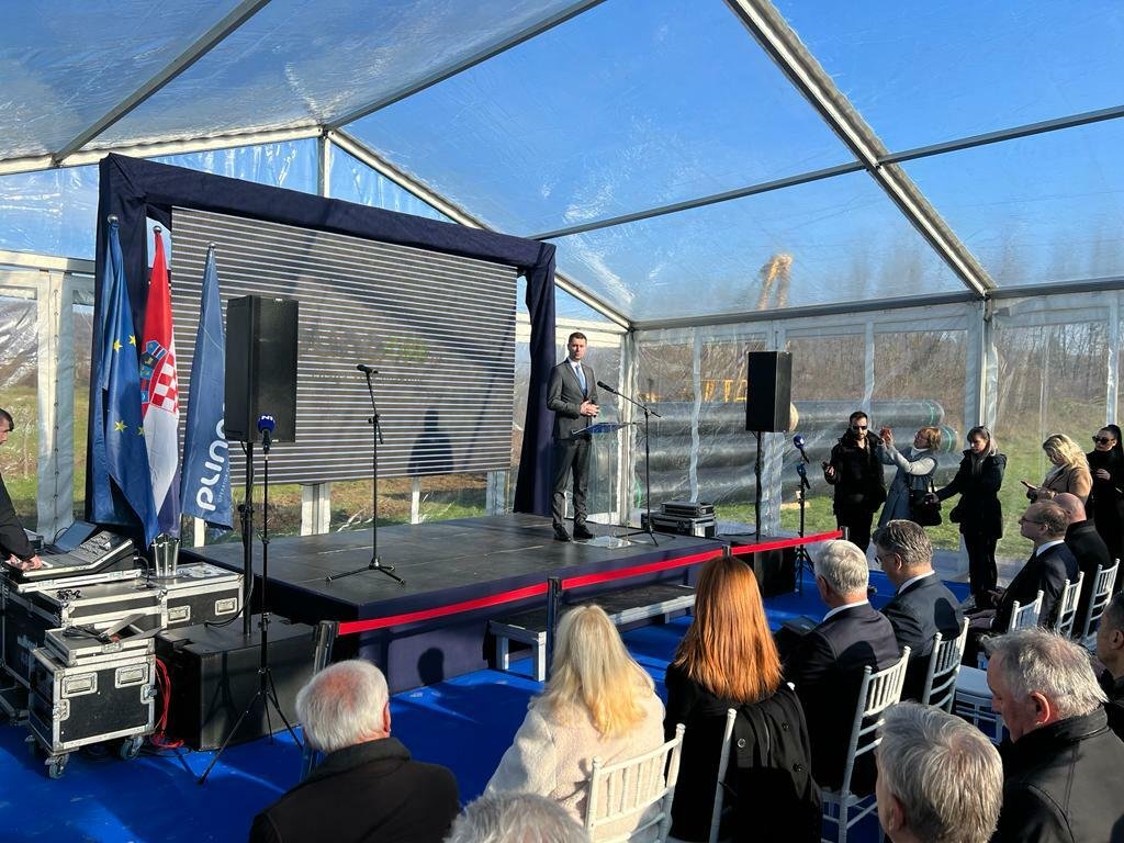 Die Arbeiten an der Gasleitung Zlobin – Bosiljevo offiziell gestartet