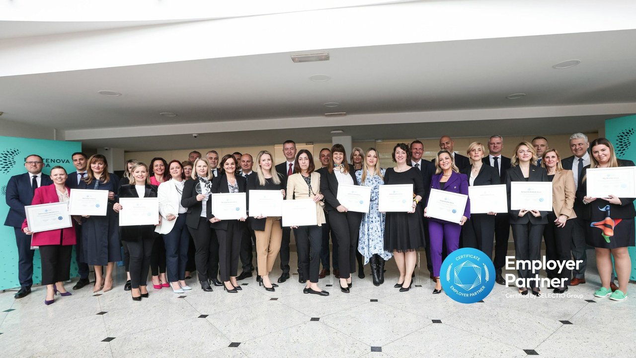 Fortenova-Gruppe zählt in diesem Jahr bis zu sechzehn Inhaber des Arbeitgeberpartnerzertifikats