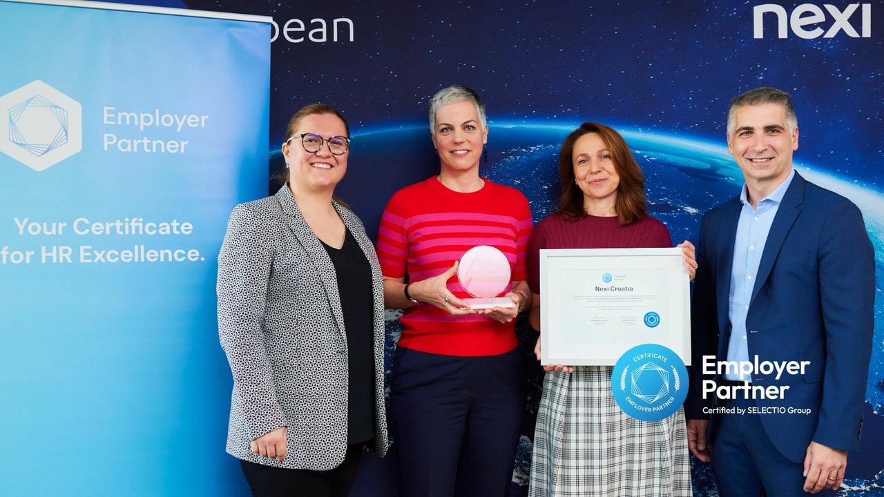 Nexi Kroatien: der größte Kartenakquirer in Kroatien hat das Arbeitgeber-Partner-Zertifikat erhalten