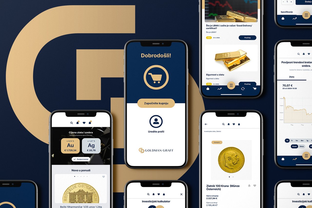 Goldman Graff führt Innovationen auf dem Goldmarkt in Kroatien ein: Exklusives Angebot, gesicherte Tresore und Kauf über die App