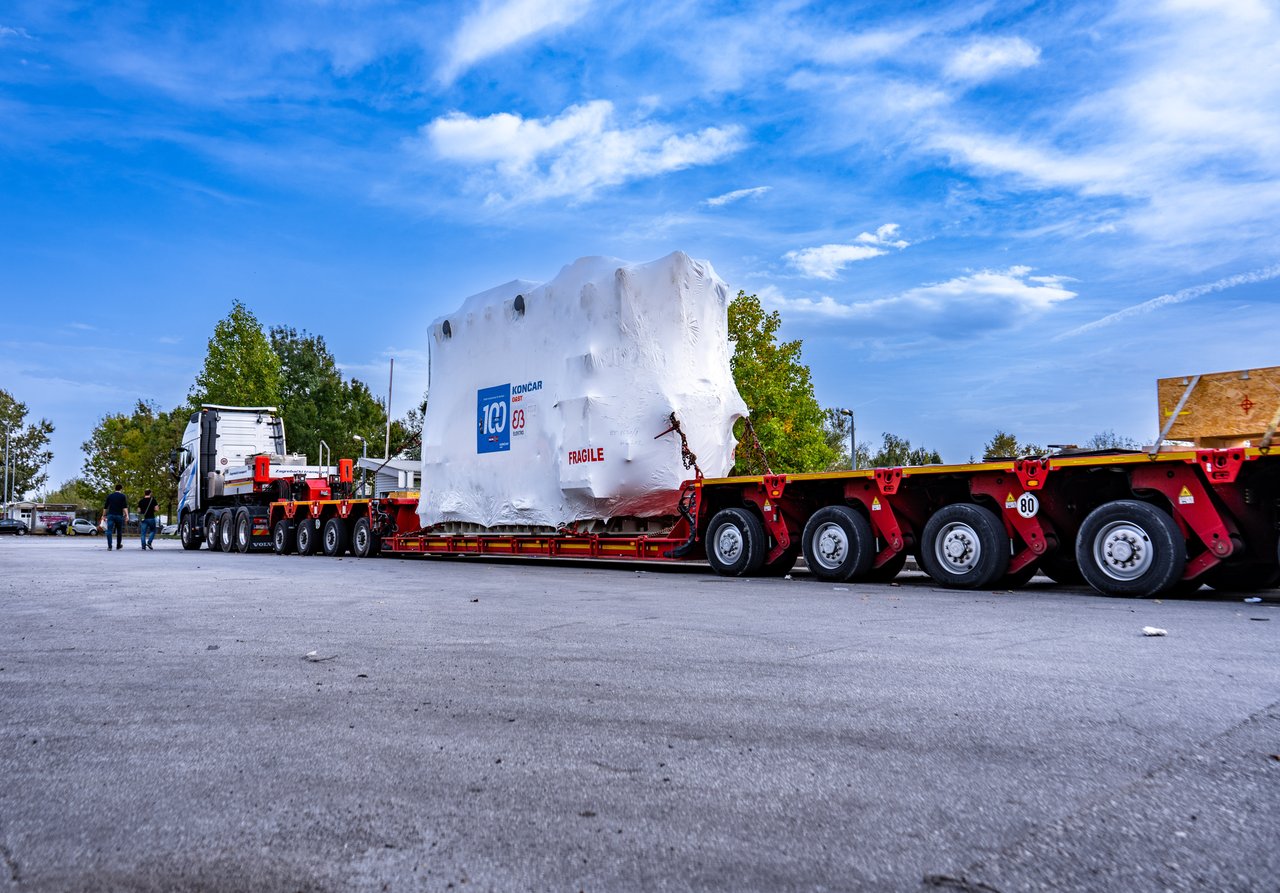 Končar, izvoz transformatora