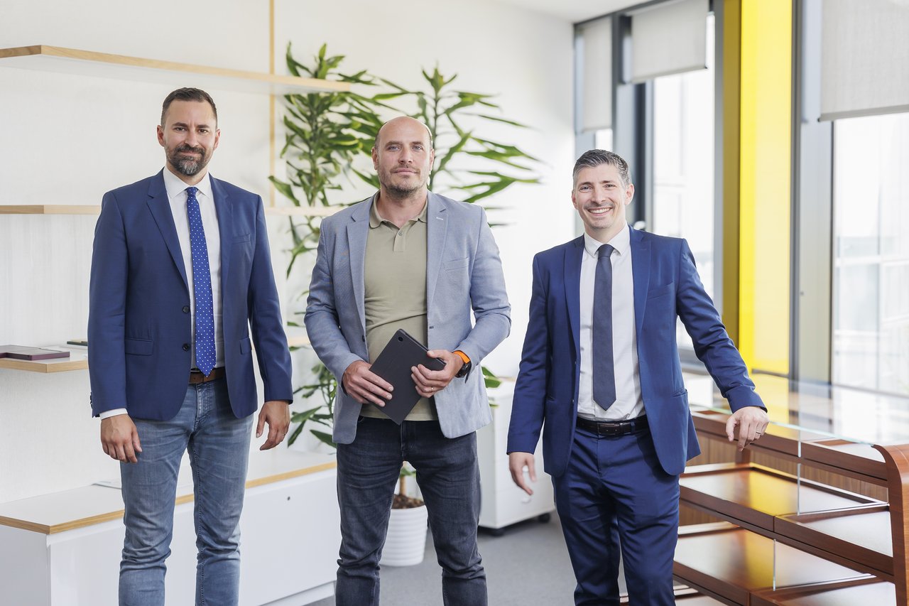 <p>Filip Jelić, Marko Majcenović i Ognjen Bagatin</p>