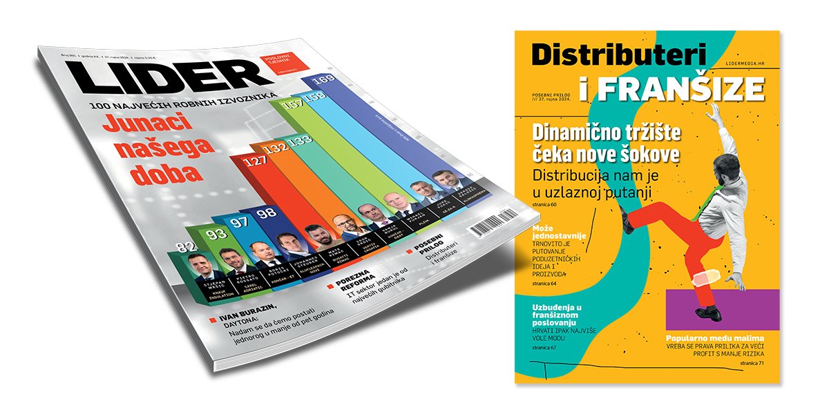 In der neuesten Ausgabe von Lider erfahren Sie mehr über die 100 größten Rohstoffexporteure in Kroatien