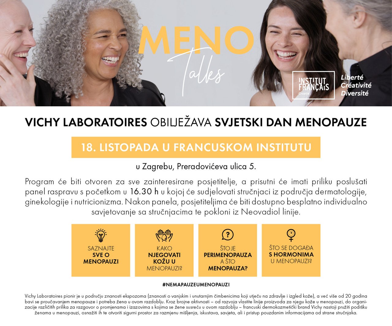 Vichy Laboratoires feiert den Menopause-Tag am Französischen Institut