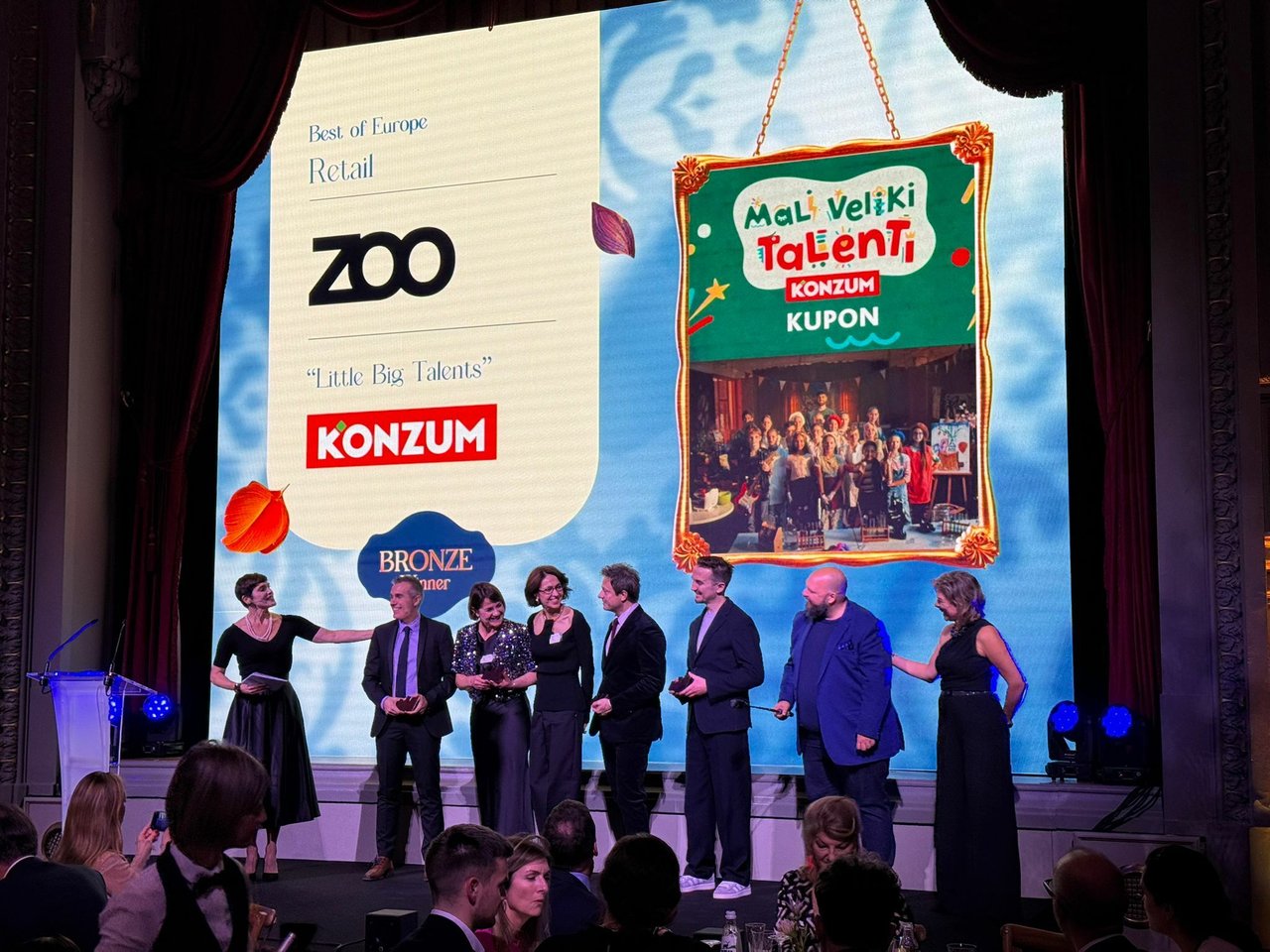 Ein großer europäischer Erfolg: Konzum und ZOO Agency gewinnen den Effie Europe Award