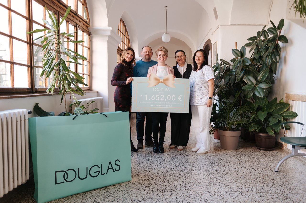 Wertvolle Spende von Douglas Parfümerien an das Spezialkrankenhaus Gornja Bistra