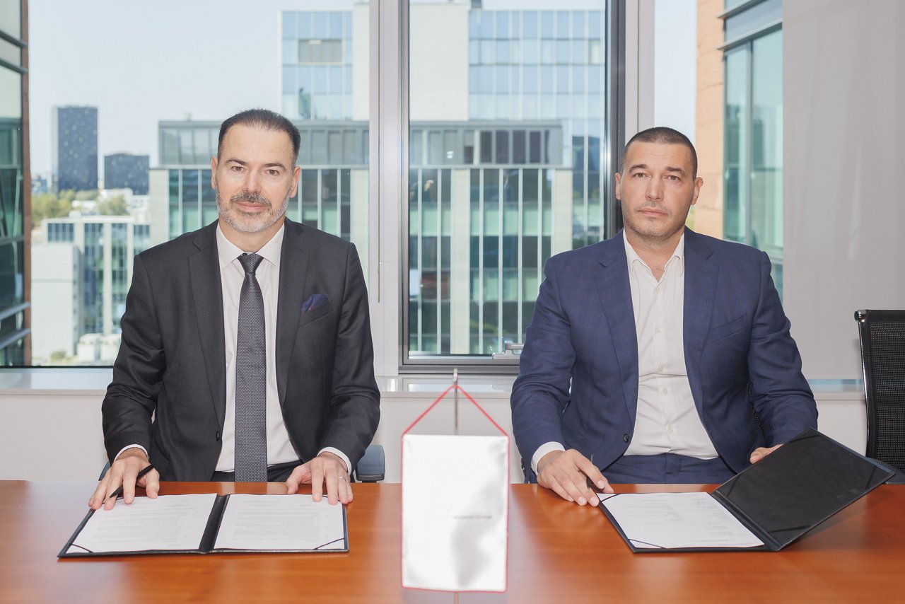 Predsjednik Uprave PBZ-a Dinko Lucić i direktor Centra Brokera Ivan Valentić