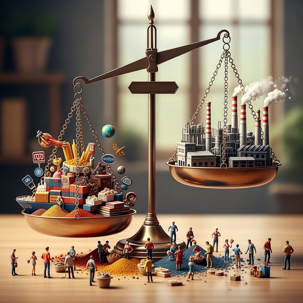 In 20 Jahren hat der Handel die Wirtschaft auf Kosten der Industrie dominiert