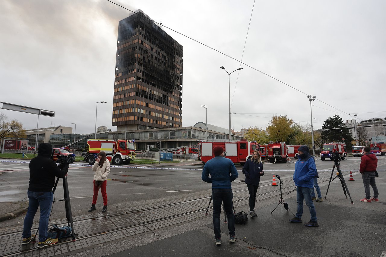 Požar u Vjesnikovom neboderu