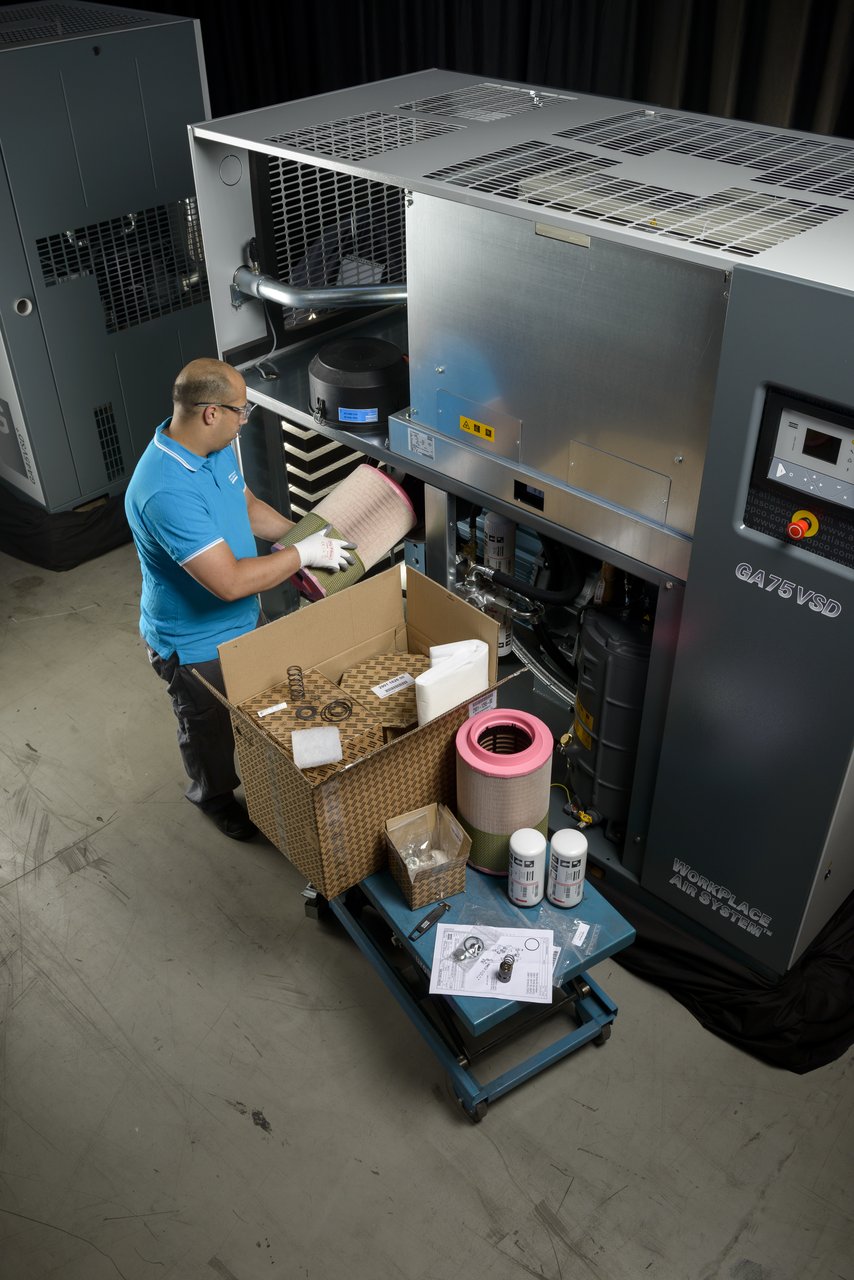 Atlas Copco: Service-Exzellenz durch Fachwissen und Originalteile