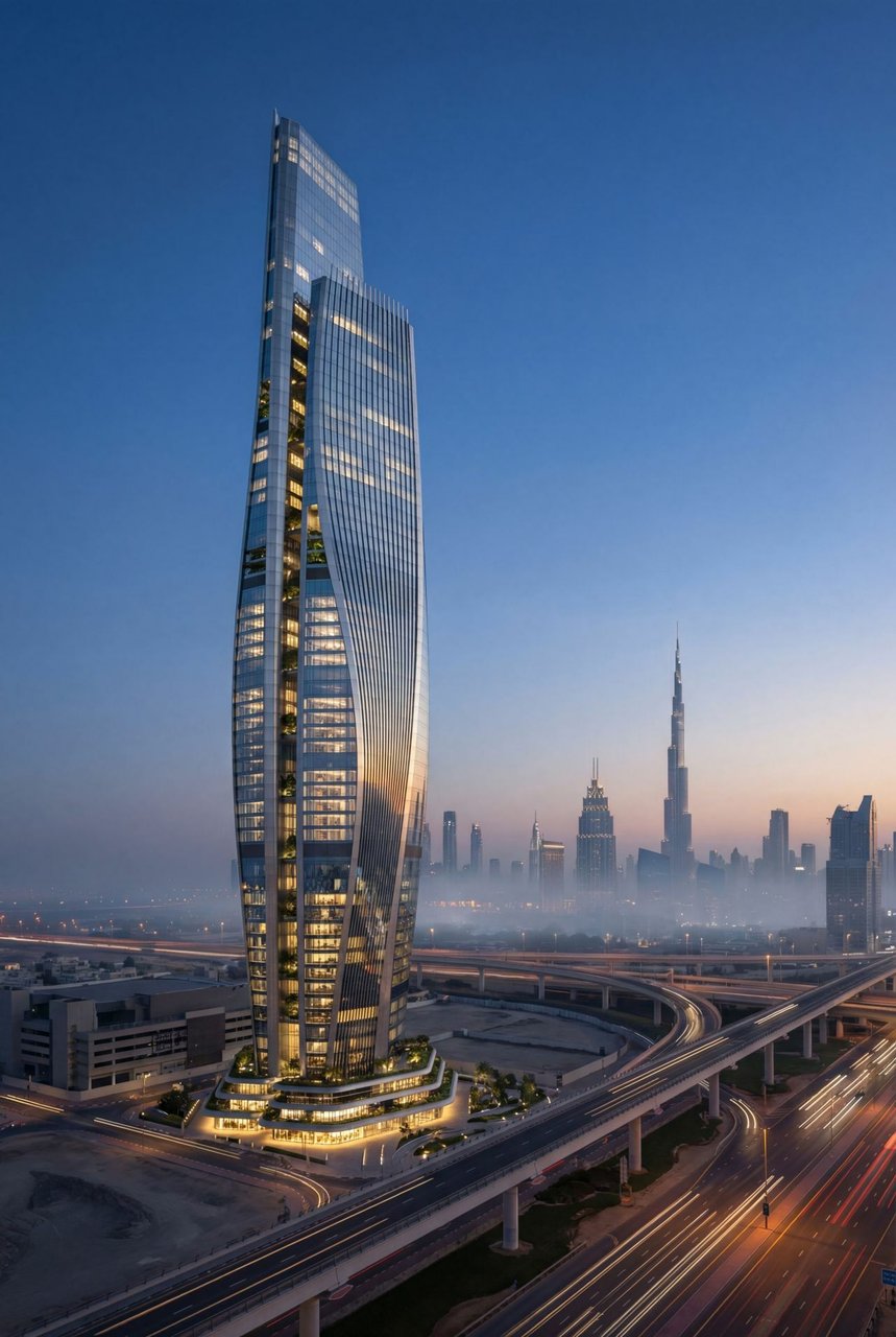 Kroatisches Format 3D entwirft €500 Millionen Turm in Dubai