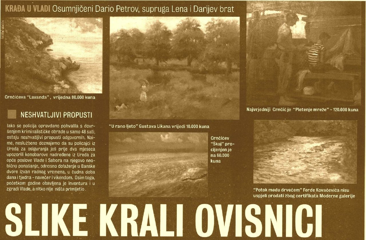 The Day When Artworks Disappeared Through the Window: Croatian Day of Art Theft