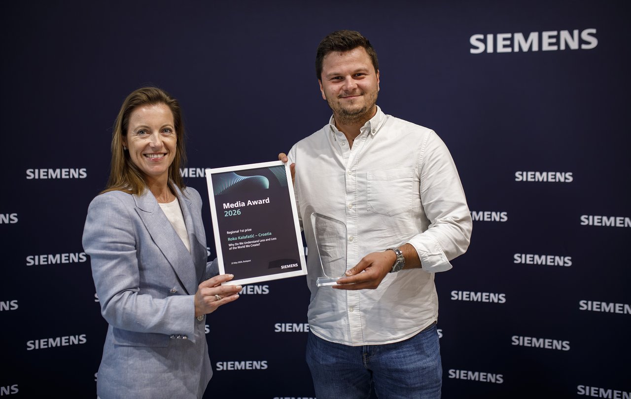 Roko Kalafatić est le gagnant du concours international Siemens Media Award
