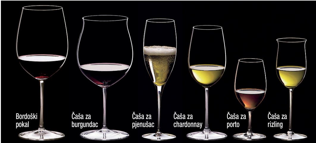 Šest tipova čaša za bezbroj vrsta vina