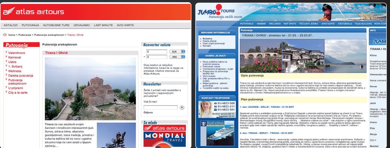 Sve češća ponuda zajedničkih turističkih proizvoda