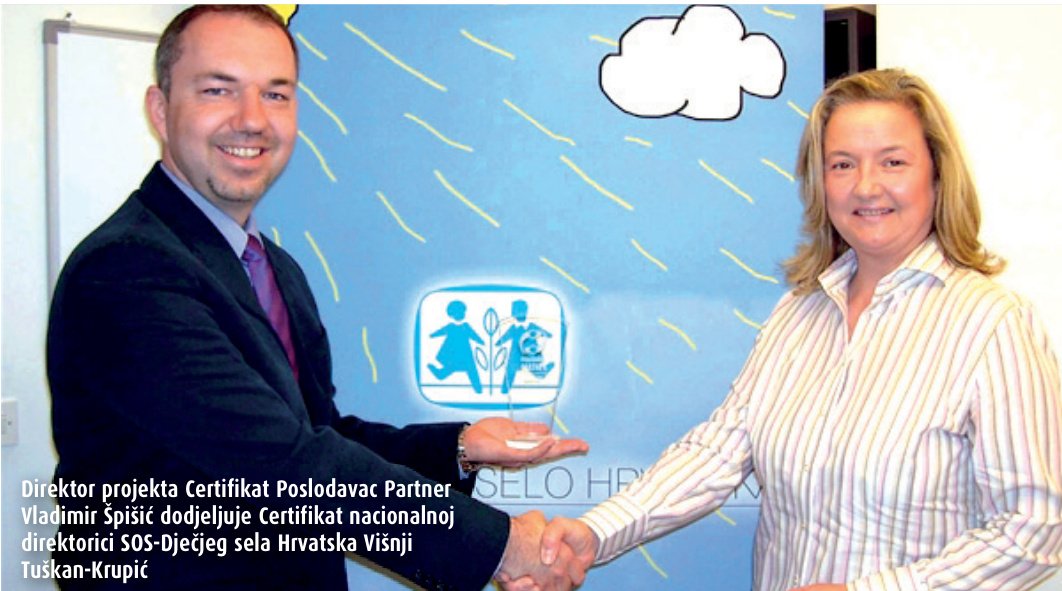 Certifikat poslodavac partner