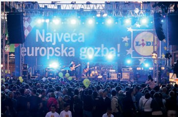 Lidl Zagrepčanima darovao Najveću europsku gozbu