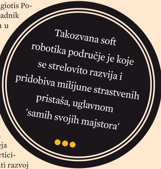 Uzdaši zbog meke robotike