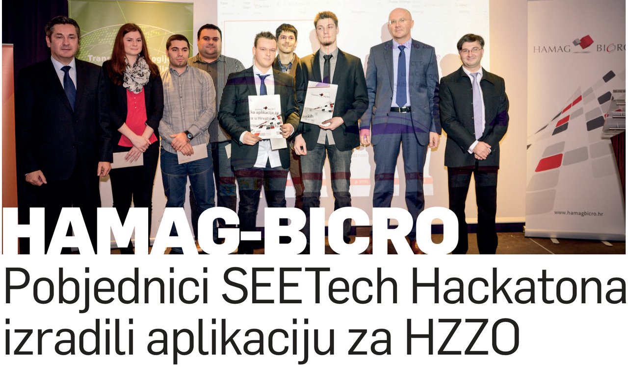 HAMAG-BICRO Pobjednici SEETech Hackatona izradili aplikaciju za HZZO